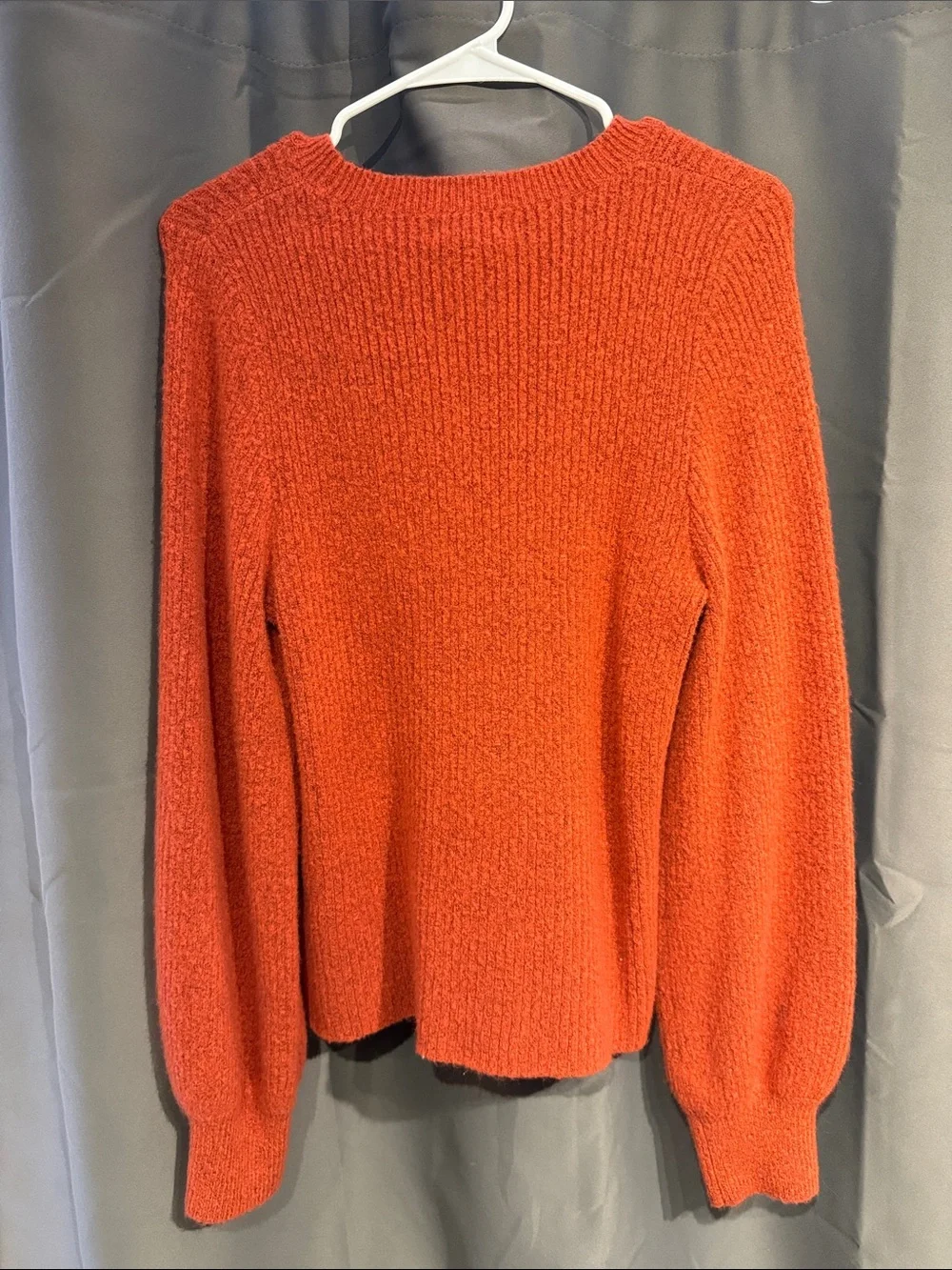 J. Crew burnt orange-rusty Red Cozy Crewneck Sweater extra soft